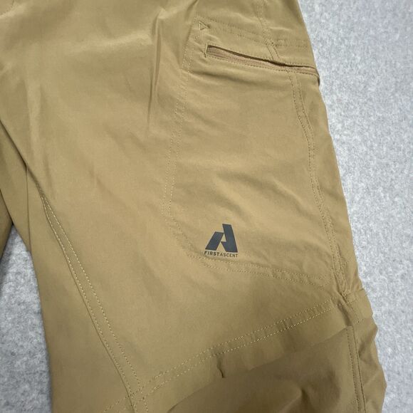 Eddie Bauer First Ascent Pants Mens 38 x 30 Khaki Tan Convertible Nylon Cargo - Picture 8 of 15